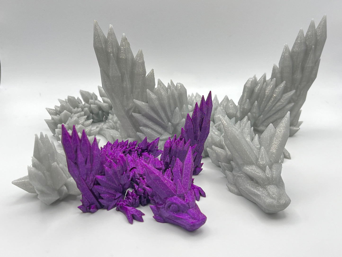 Articulated Crystal Winged Dragon