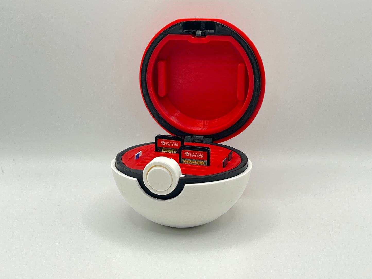 Various Poke Ball Switch Game Cartridge & SD card Holder.